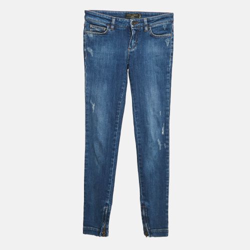 Dolce & Gabbana Blue Ripped Denim Pretty Jeans XS Waist 26" - Dolce & Gabbana - Modalova