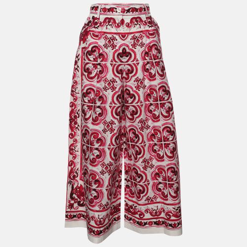 Dolce & Gabbana Multicolor Majolica Print Cotton Cropped Trousers S - Dolce & Gabbana - Modalova