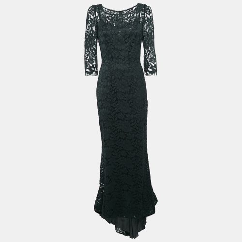 Dolce & Gabbana Black Floral Lace Full Sleeve Maxi Dress M - Dolce & Gabbana - Modalova