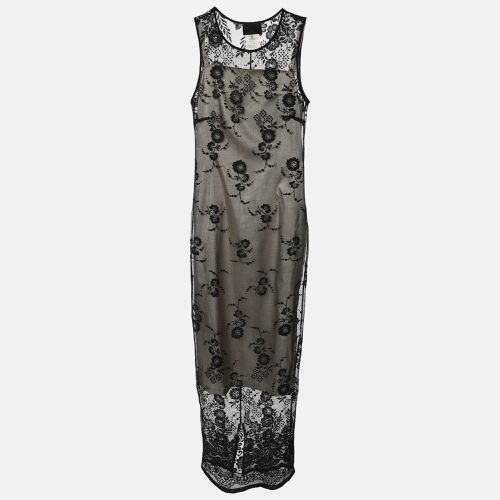 D&G Black Floral Tulle Dress M - D&G - Modalova