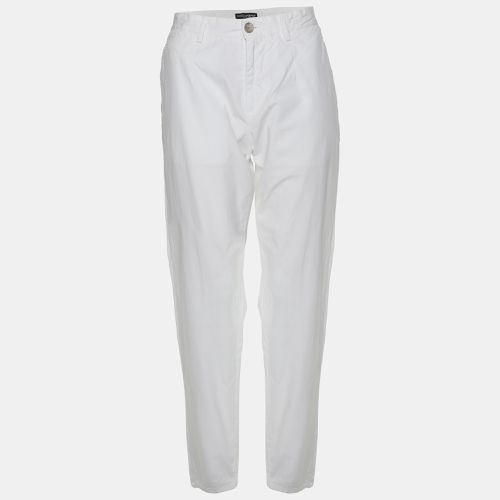 Dolce & Gabbana White Cotton Trouser M - Dolce & Gabbana - Modalova