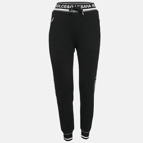 Dolce & Gabbana Black Logo Band Jersey Drawstring Sweatpants XS - Dolce & Gabbana - Modalova