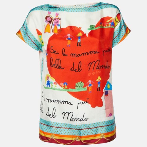 Dolce & Gabbana Multicolor Printed Silk Top S - Dolce & Gabbana - Modalova