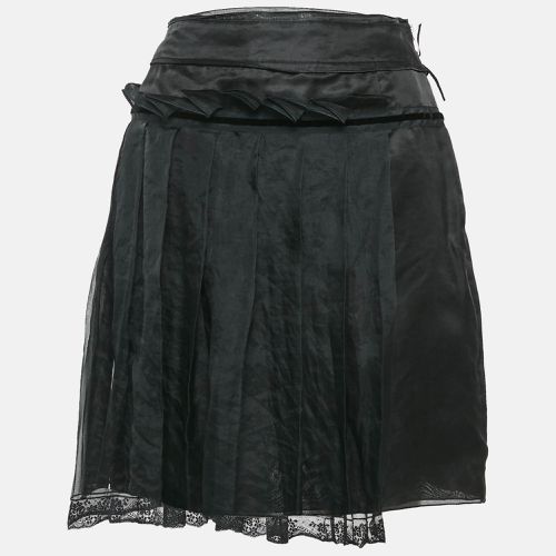 Dolce & Gabbana Black Crepe Pleated Mini Skirt L - Dolce & Gabbana - Modalova