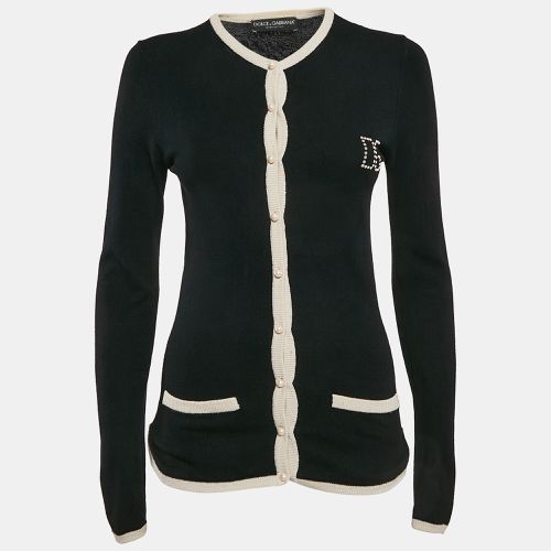 Dolce & Gabbana Black Wool Blend Buttoned Cardigan S - Dolce & Gabbana - Modalova