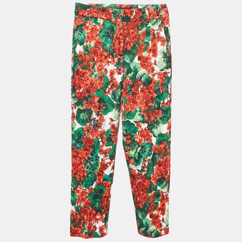 Dolce & Gabbana Multicolor Floral Print Jacquard Trousers S - Dolce & Gabbana - Modalova