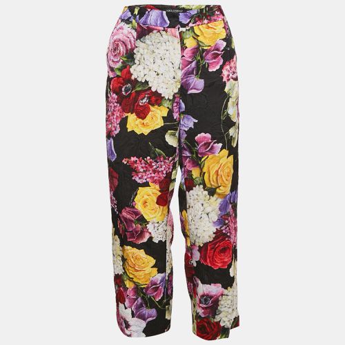 Dolce & Gabbana Multicolor Floral Print Cotton Jacquard Trousers L - Dolce & Gabbana - Modalova