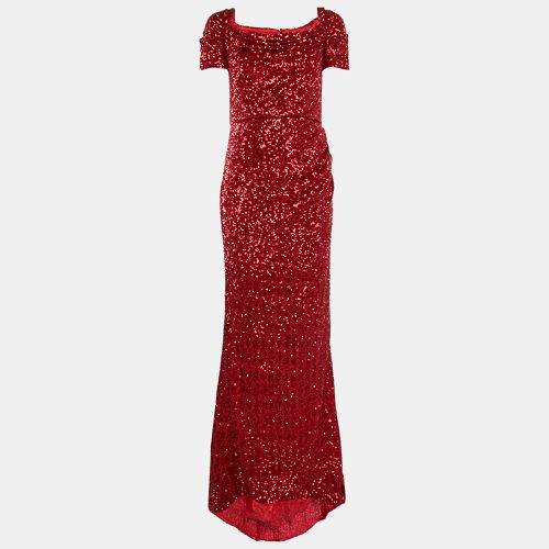 Dolce & Gabbana Red Sequin Asymmetric Gown S - Dolce & Gabbana - Modalova