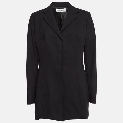 Dolce & Gabbana Vintage Black Wool Blend Buttoned Single Breasted Blazer M - Dolce & Gabbana - Modalova