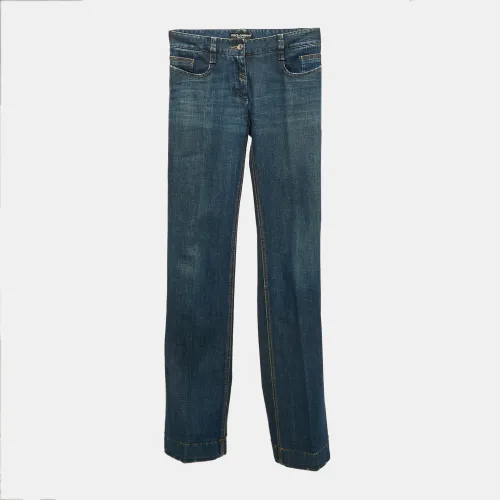 Dolce & Gabbana Blue Faded Denim Straight Leg Jeans S Waist 26" - Dolce & Gabbana - Modalova