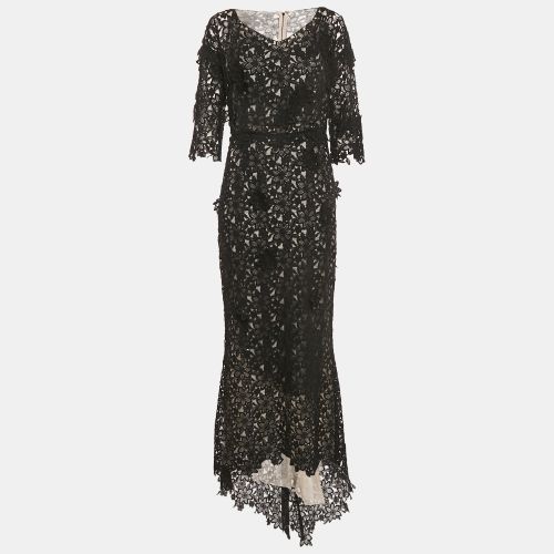 Dolce & Gabbana Black Floral Lace Long Sleeve Maxi Dress L - Dolce & Gabbana - Modalova
