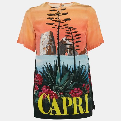 Dolce & Gabbana Multicolor Capri Print Silk Top S - Dolce & Gabbana - Modalova