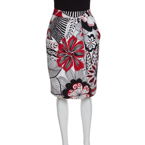 Dolce & Gabbana Multicolor Floral Printed Cotton High Waist Skirt S - Dolce & Gabbana - Modalova