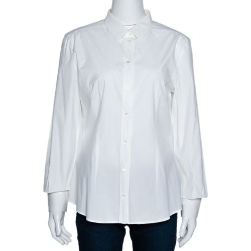 Dolce & Gabbana Off White Stretch Cotton Shirt L - Dolce & Gabbana - Modalova