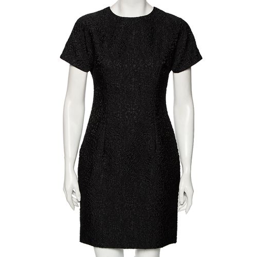 Dolce & Gabbana Black Floral Embossed Jacquard Sheath Dress M - Dolce & Gabbana - Modalova