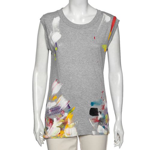 Dolce & Gabbana Grey Limited Edition Hand Painted Top M - Dolce & Gabbana - Modalova