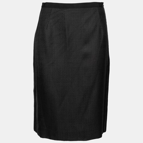 Dolce & Gabbana Black Textured Crepe Pencil Skirt M - Dolce & Gabbana - Modalova