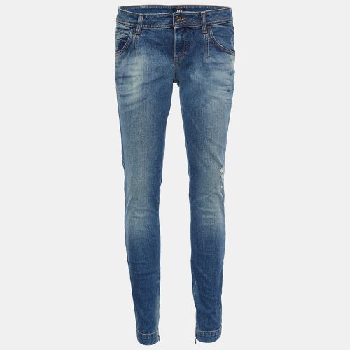 D&G Indigo Distressed Denim Pretty Skinny Jeans M - Dolce & Gabbana - Modalova