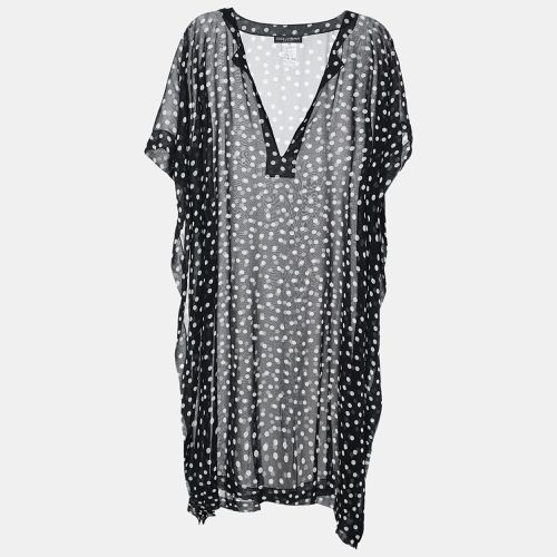 White Polka Dot Print Georgette Oversized Top M - Dolce & Gabbana - Modalova