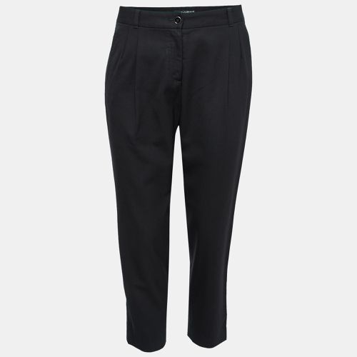 Dolce & Gabbana Black Wool Slim Fit Trousers S Waist 28" - Dolce & Gabbana - Modalova