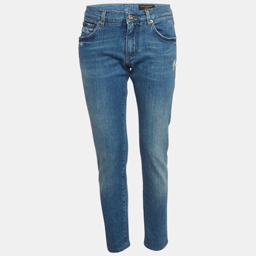 Dolce & Gabbana Blue Distressed Denim Jeans M Waist 30" - Dolce & Gabbana - Modalova