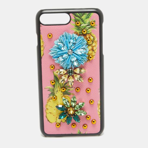 Dolce & Gabbana Multicolor Fruit Print Leather Crystal Embellished iPhone 7 Plus Case - Dolce & Gabbana - Modalova