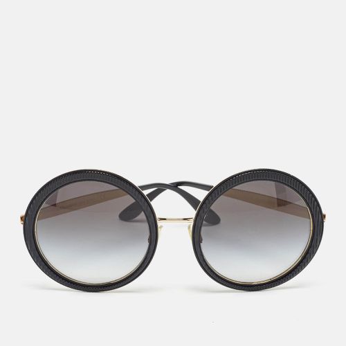 Dolce & Gabbana Black Gradient DG2179 Frame Round Sunglasses - Dolce & Gabbana - Modalova