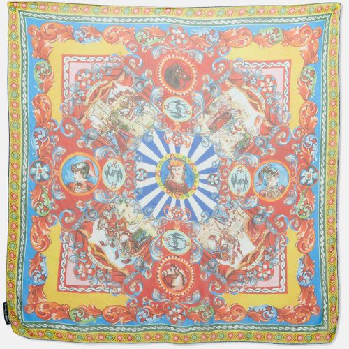 Dolce & Gabbana Multicolor Teatro Dei Pupi Silk Square Scarf - Dolce & Gabbana - Modalova