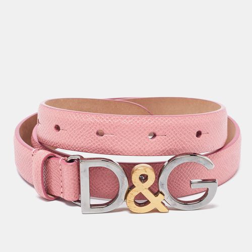 Dolce & Gabbana Pink Leather Buckle Belt 70CM - Dolce & Gabbana - Modalova