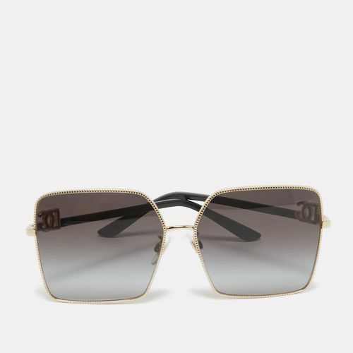 Dolce & Gabbana Gold Tone/Grey Gradient DG2279 Square Sunglasses - Dolce & Gabbana - Modalova