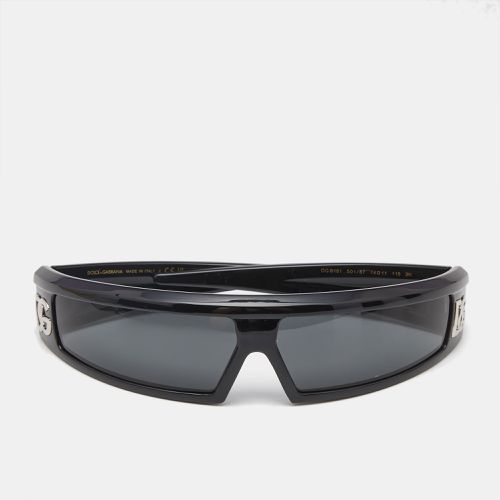 Dolce & Gabbana Black Acetate DG6181 Shield Sunglasses - Dolce & Gabbana - Modalova