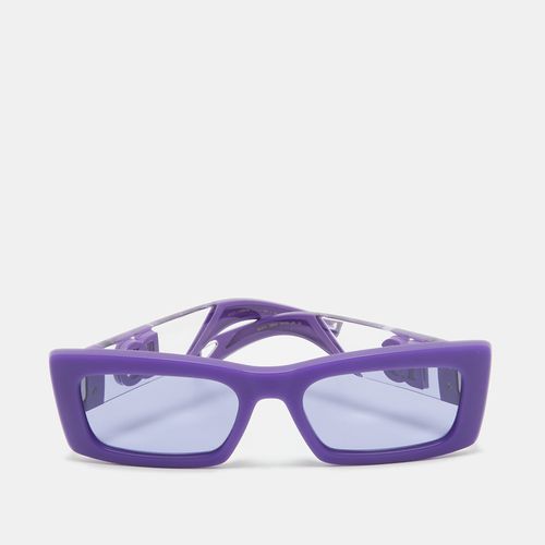 Dolce & Gabbana Purple Rubber DG6173 Rectangle Sunglasses - Dolce & Gabbana - Modalova