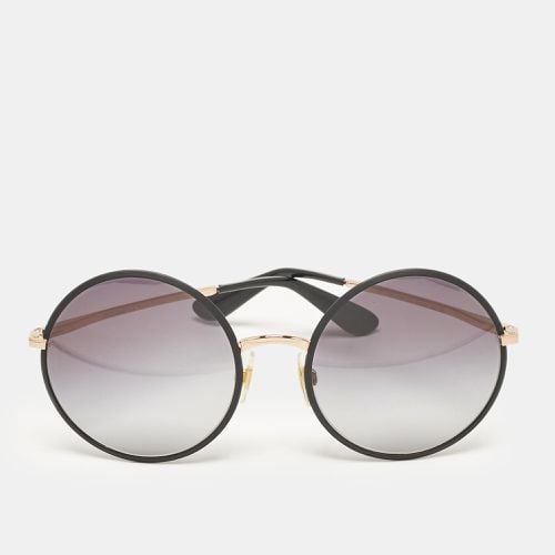 Dolce & Gabbana Black/Grey Gradient DG2155 Round Sunglasses - Dolce & Gabbana - Modalova