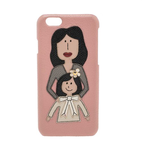 Dolce & Gabbana Pink Leather Mother & Daughter iPhone 6 Case - Dolce & Gabbana - Modalova