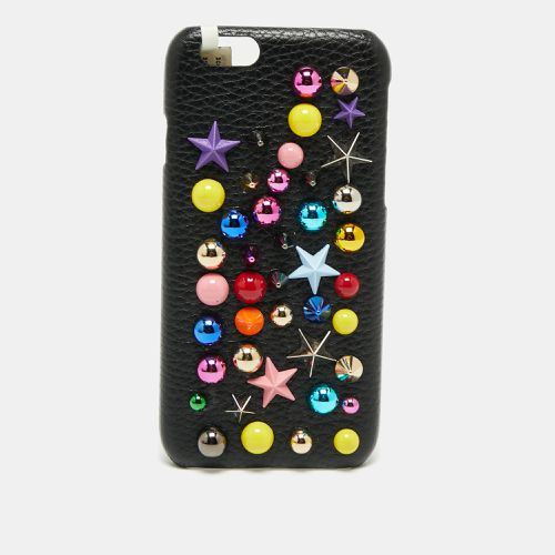 Dolce & Gabbana Black Leather Embellished iPhone 6 Cover - Dolce & Gabbana - Modalova