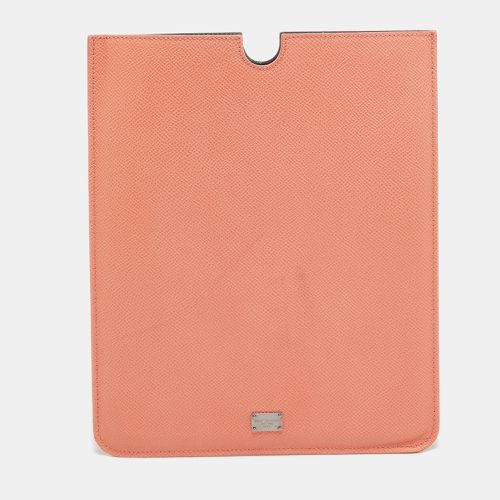 Peach Leather iPad Case - Dolce & Gabbana - Modalova