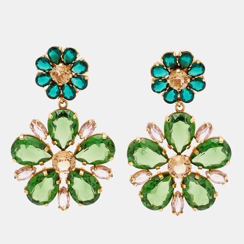 Crystals Tone Earrings - Dolce & Gabbana - Modalova