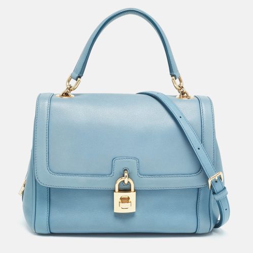 Light Leather Padlock Top Handle Bag - Dolce & Gabbana - Modalova