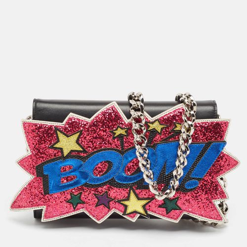 Dolce & Gabbana Black Boom Patch Chain Shoulder Bag - Dolce & Gabbana - Modalova