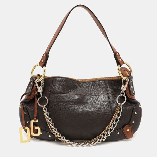 Dolce & Gabbana Brown Leather Multi Chain Shoulder Bag - Dolce & Gabbana - Modalova