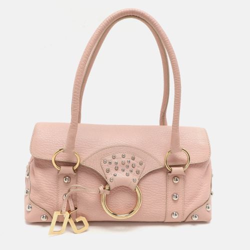 Dolce & Gabbana Pink Leather Embellished Satchel - Dolce & Gabbana - Modalova