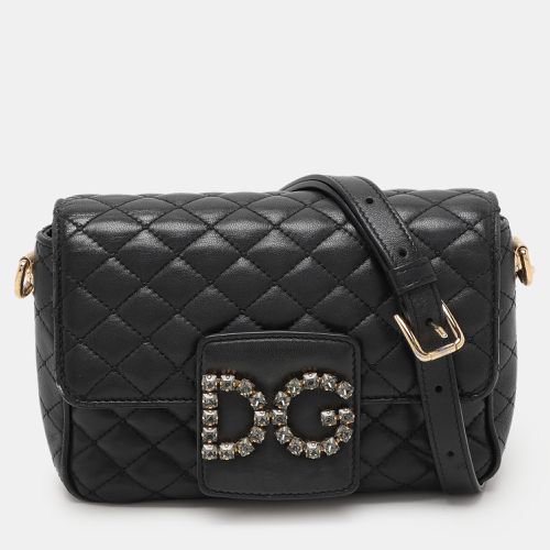 Dolce & Gabbana Black Quilted Leather DG Millennials Crossbody Bag - Dolce & Gabbana - Modalova