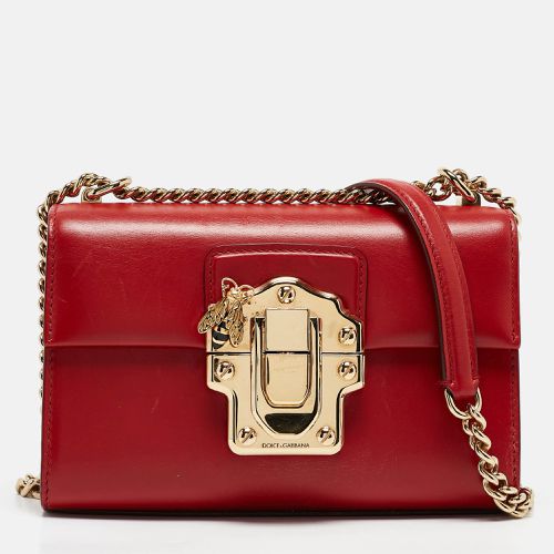 Leather Lucia Bee Shoulder Bag - Dolce & Gabbana - Modalova