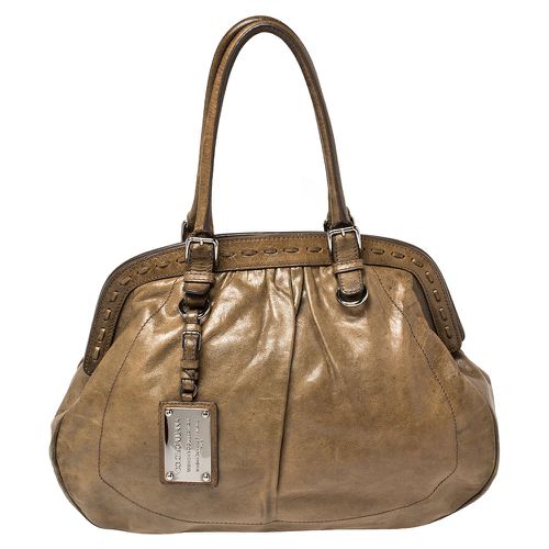 Dolce & Gabbana Brown Leather Miss Romantique Frame Satchel - Dolce & Gabbana - Modalova