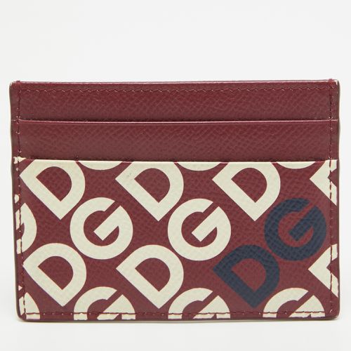 DG Mania Leather Card Holder - Dolce & Gabbana - Modalova