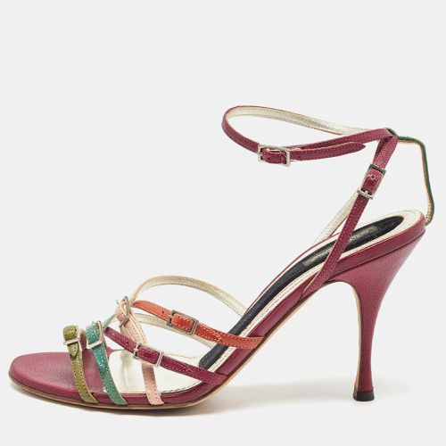 Leather Strappy Sandals Size 39.5 - Dolce & Gabbana - Modalova