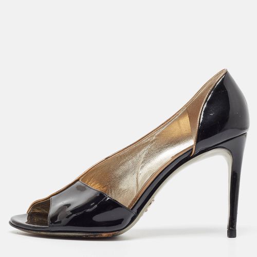 Dolce & Gabbana Black Patent Leather Open Toe D'orsay Pumps Size 41 - Dolce & Gabbana - Modalova