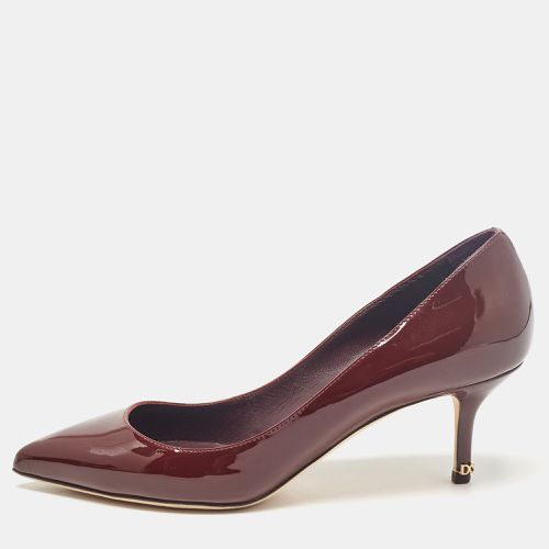 Patent Leather Pointed Toe Pumps Size 38.5 - Dolce & Gabbana - Modalova