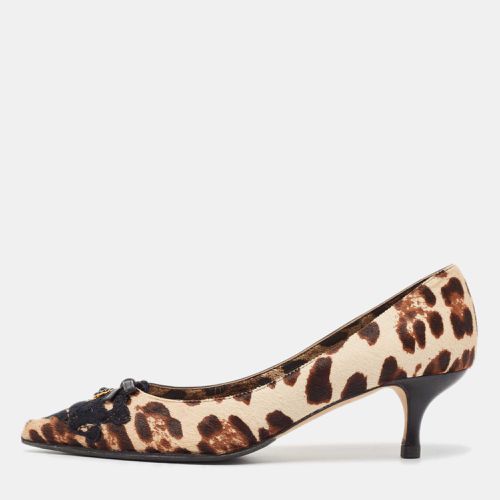 Dolce & Gabbana Beige/Brown Calf Hair Pointed Toe Pumps Size 37 - Dolce & Gabbana - Modalova