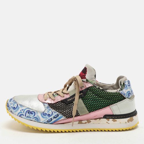 Dolce & Gabbana Multicolor Leather and Mesh Mix and Match Low Top Sneakers Size 40 - Dolce & Gabbana - Modalova